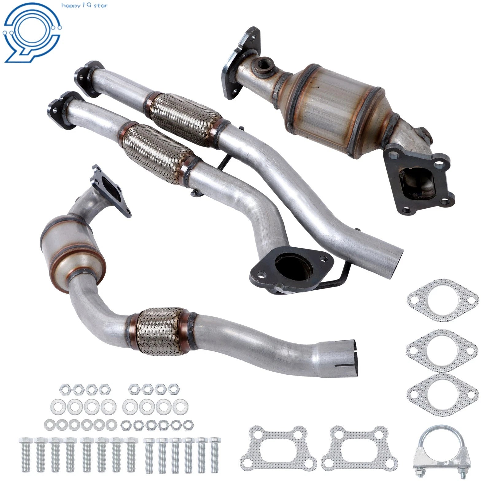 Catalytic Converters & Flex Pipes Set for Cadillac SRX (2012-2016)