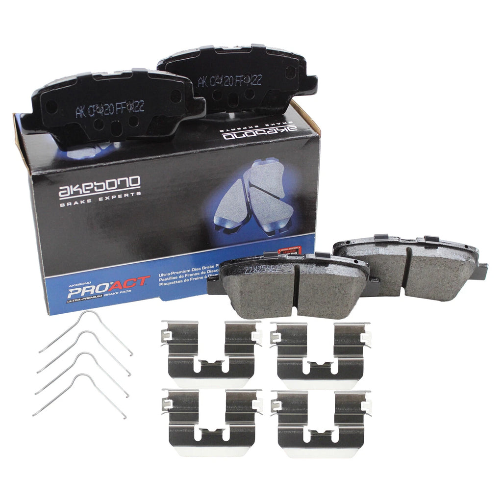 Akebono ProACT Ultra Premium Ceramic Brake Pads for (ACT1812)
