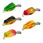 Silicone Topwater Frog Fishing Lure with Enhanced Visibility Spinner 4g