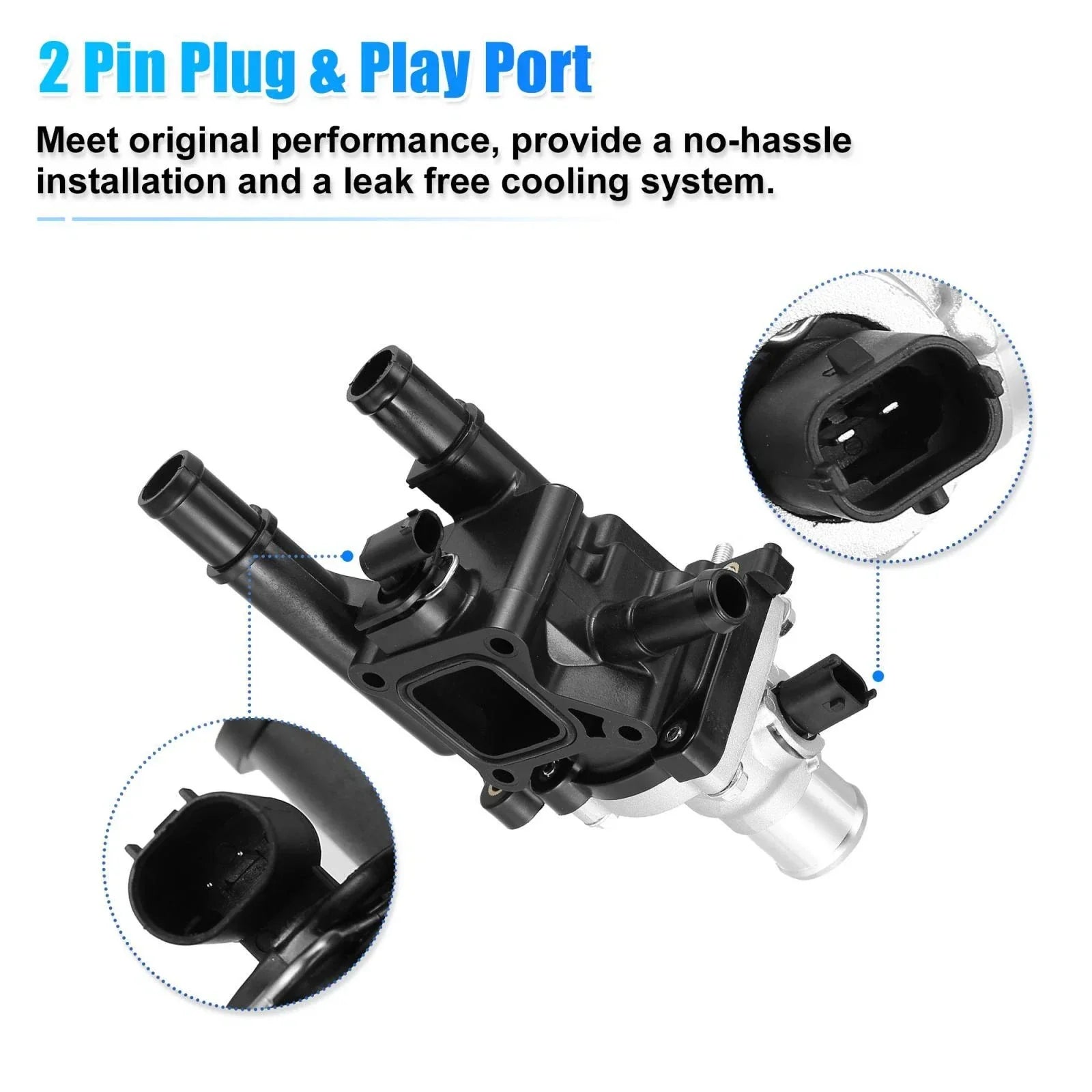 Engine Coolant Thermostat Housing for Chevy Cruze Sonic (2011-2028)