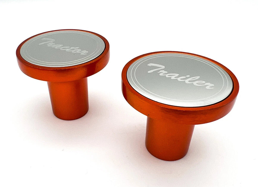 Aluminum Air Valve Knobs Replacement for Peterbilt Kenworth Tractor Trailer (—)