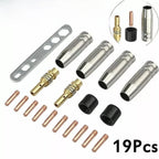 19 Piece Gas Nozzle & Contact Tip Set for MB15AK Torch (Compatible)