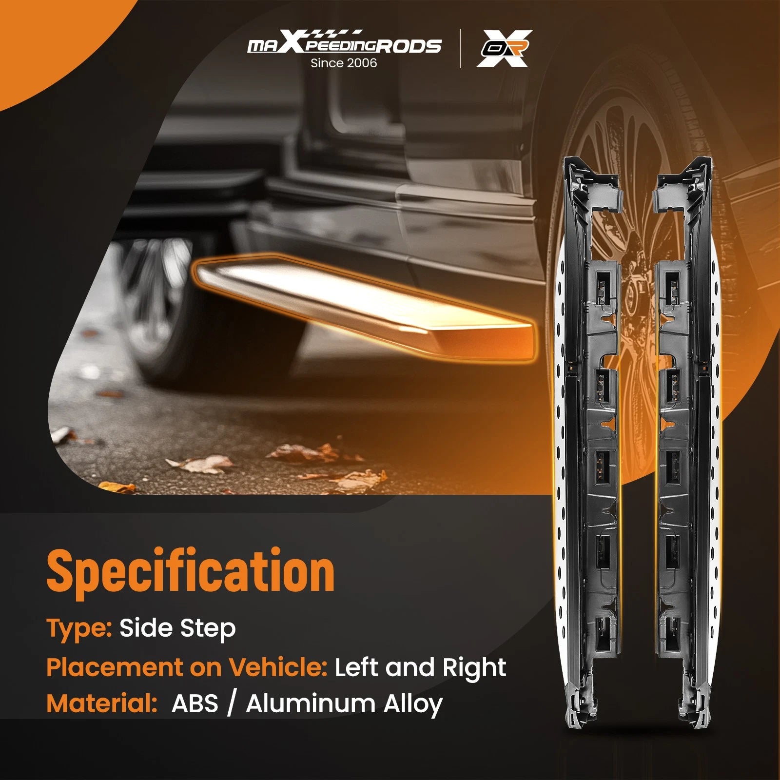 Running Board Side Steps for Mercedes GLE Coupe (2015–2019) Non-slip