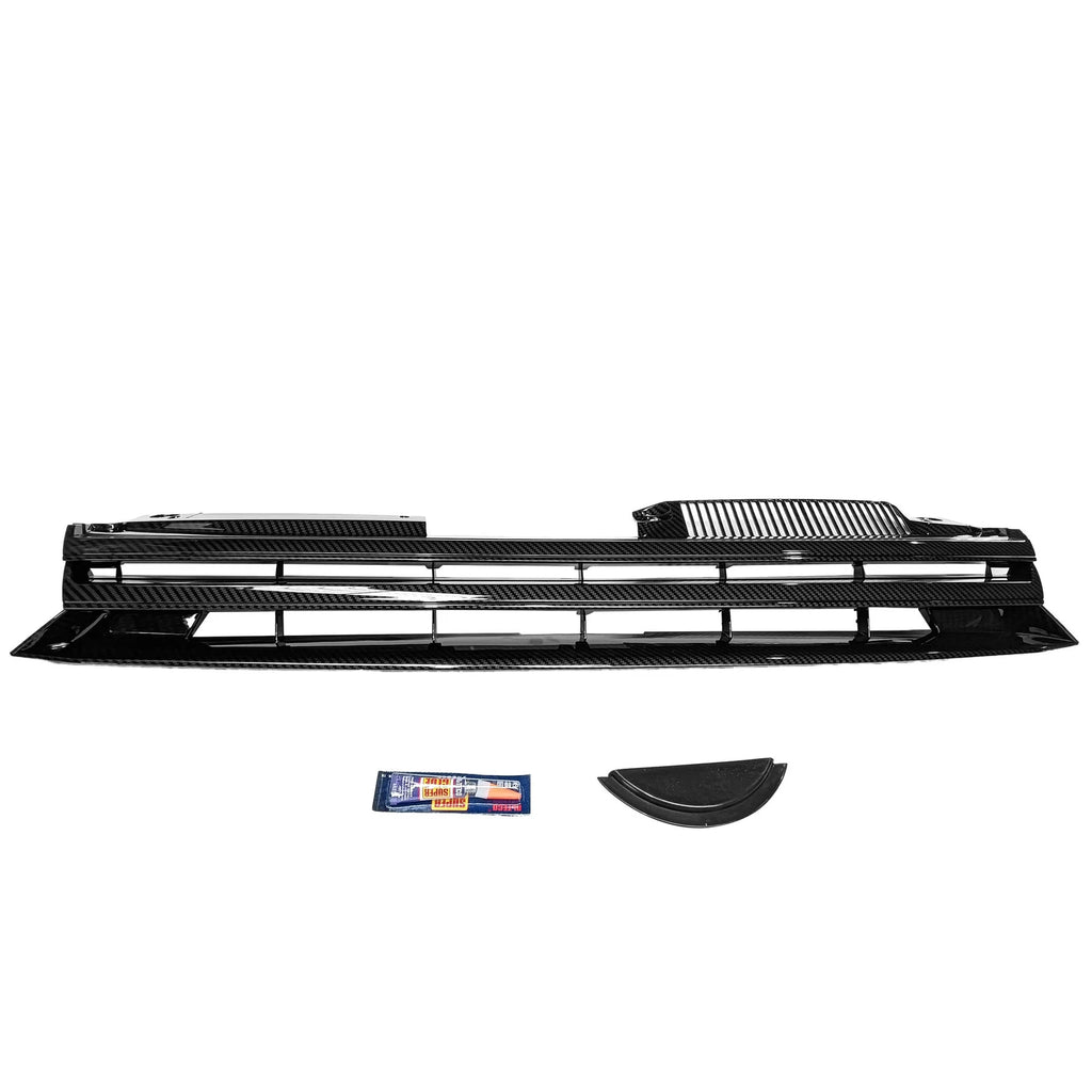Badgeless Sport Grille for VW MK6 Golf/GTI/Jetta (2010–2014) - Carbon Fiber