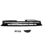 Badgeless Sport Grille for VW MK6 Golf/GTI/Jetta (2010–2014) - Carbon Fiber