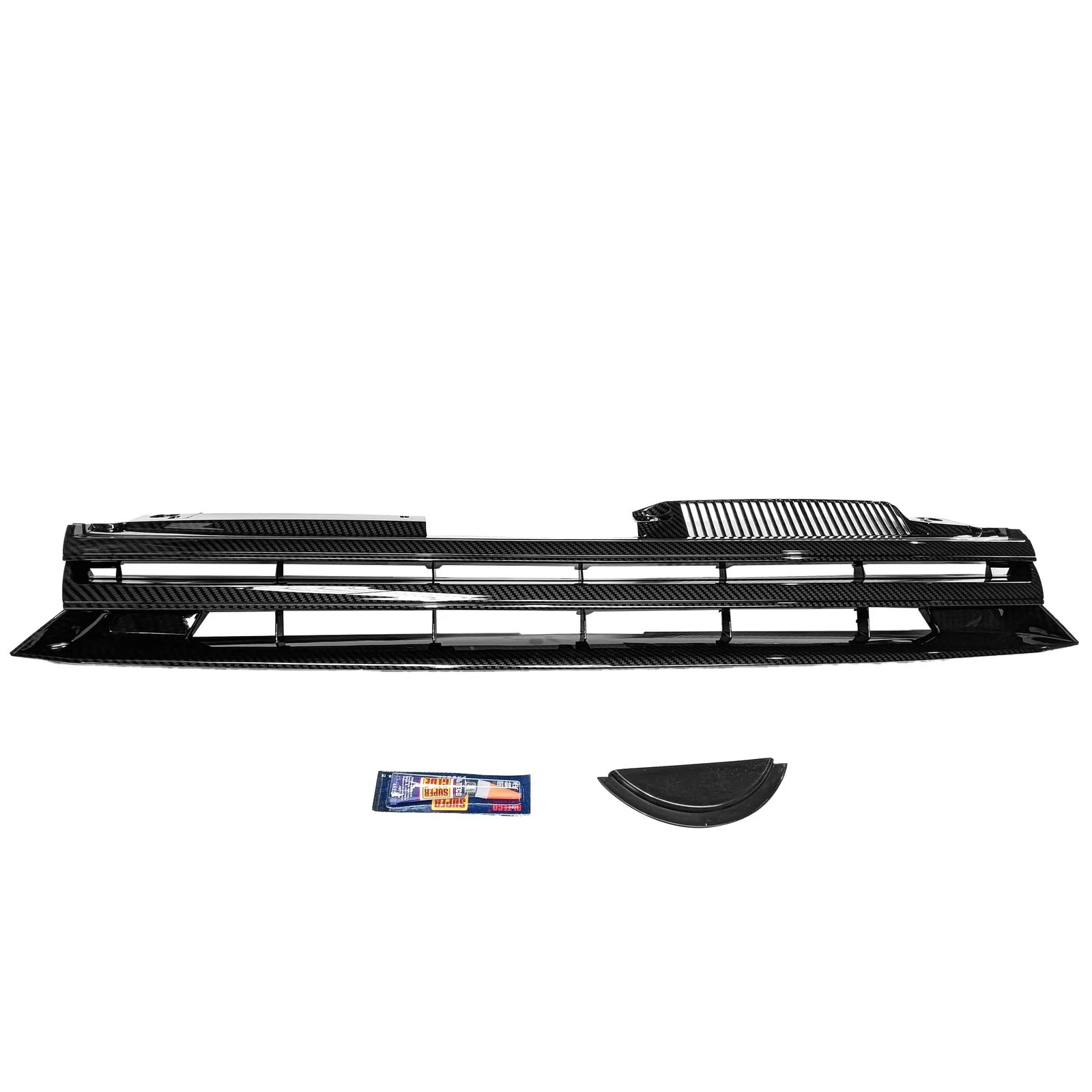 Badgeless Sport Grille for VW MK6 Golf/GTI/Jetta (2010–2014) - Carbon Fiber