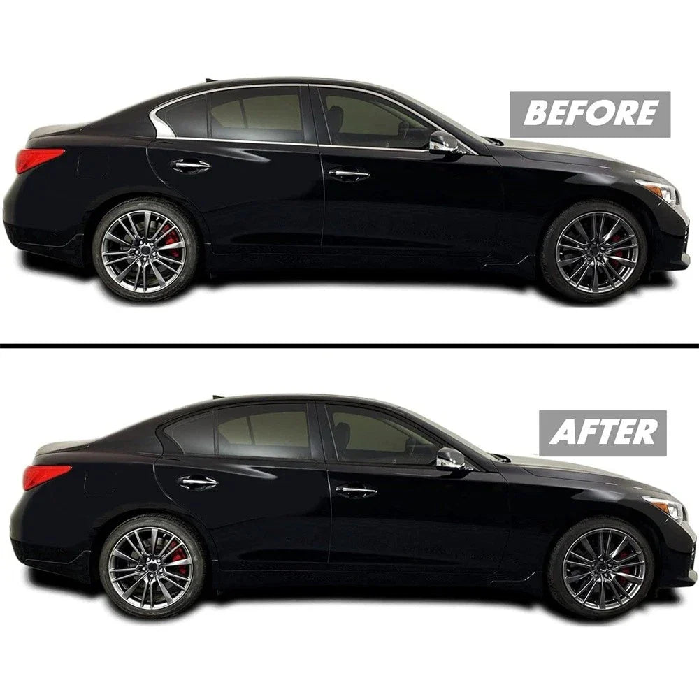 Chrome Blackout Overlay Window Trim for Infiniti Q50 Q50S (2014-2023)