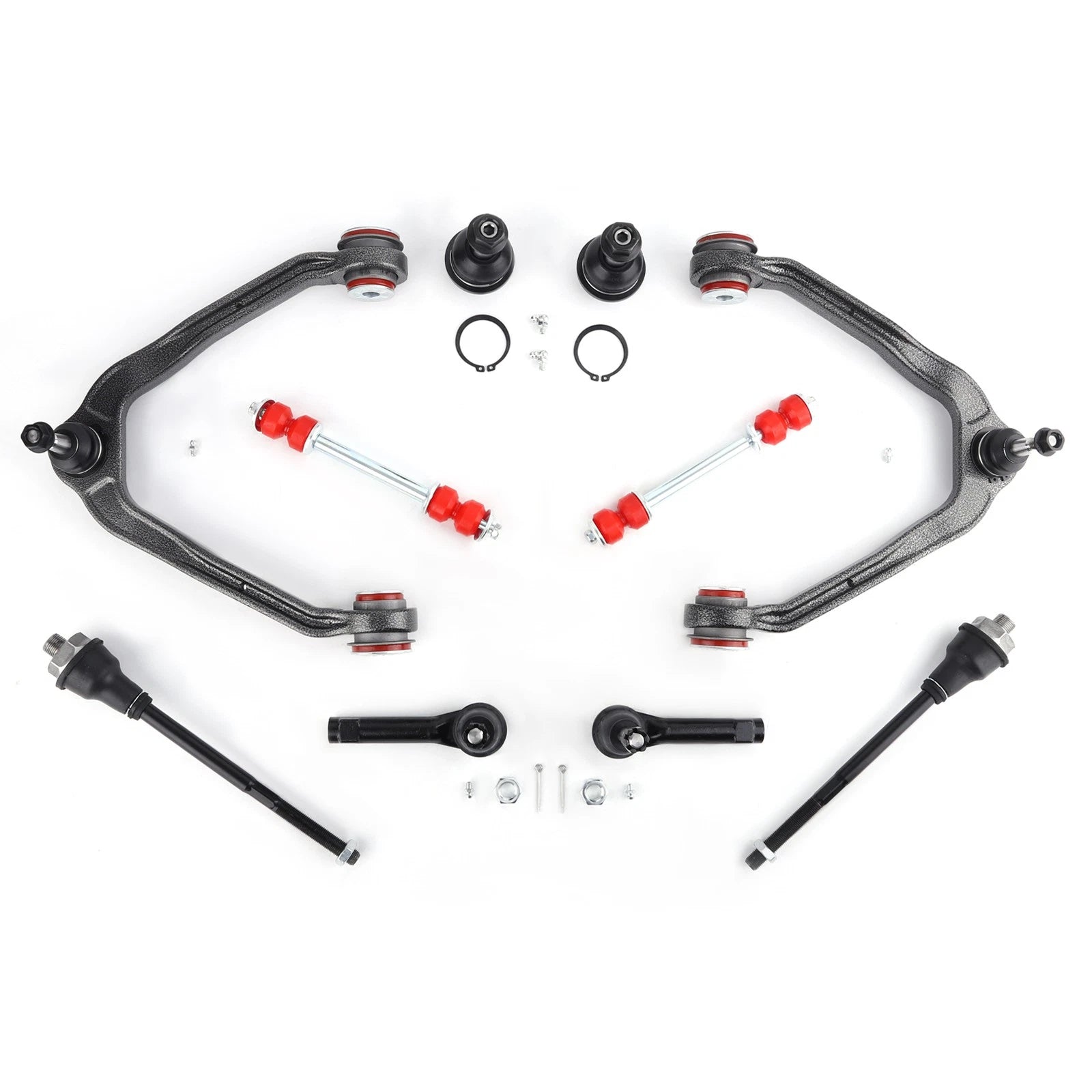 10Pc Front Upper Control Arms Kit w/PU Bushing for GMC Yukon (2001–2006)