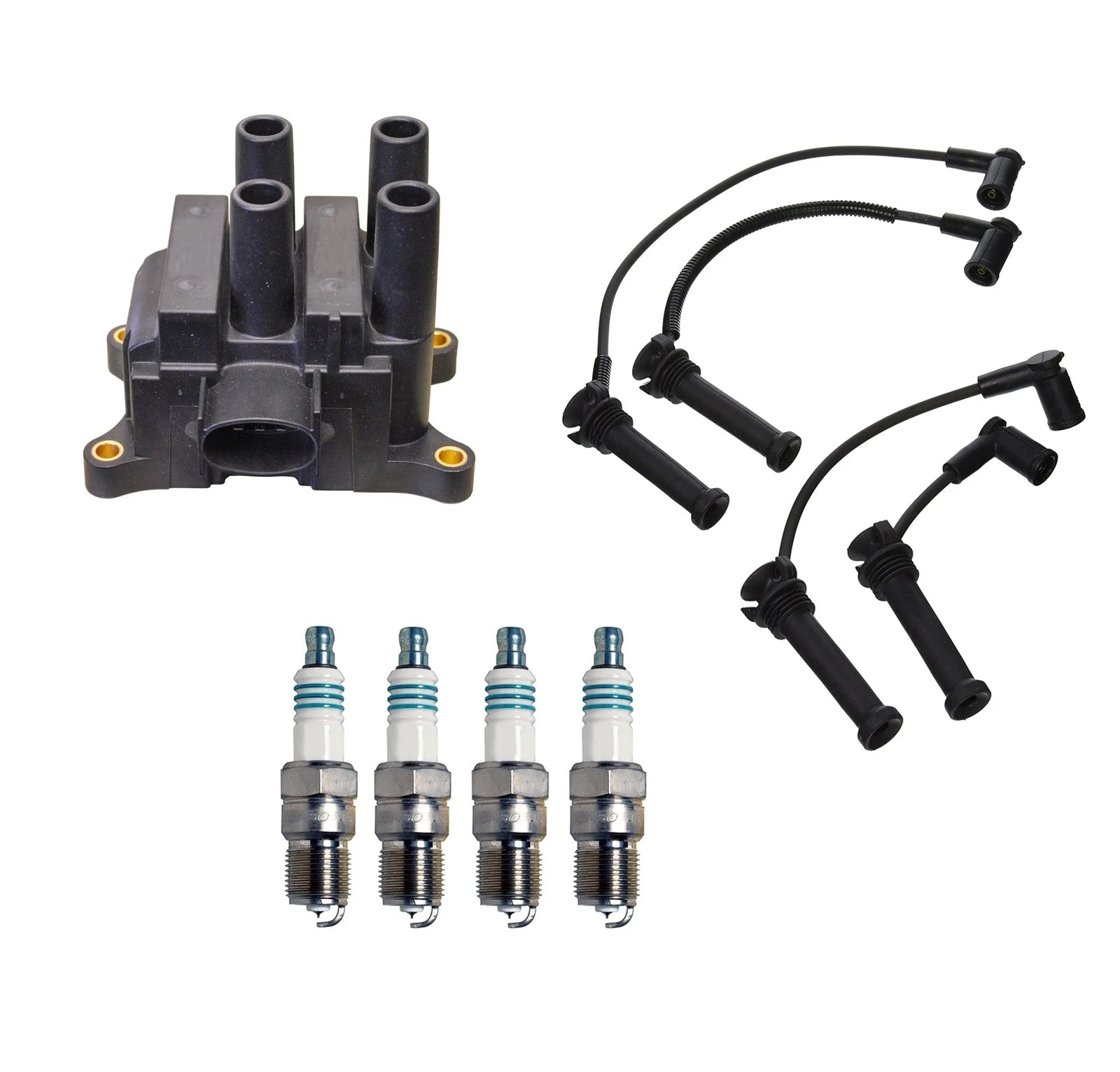 Denso Ignition Coil & Wire Set for Mazda 2.3 L4 (2004–2009)