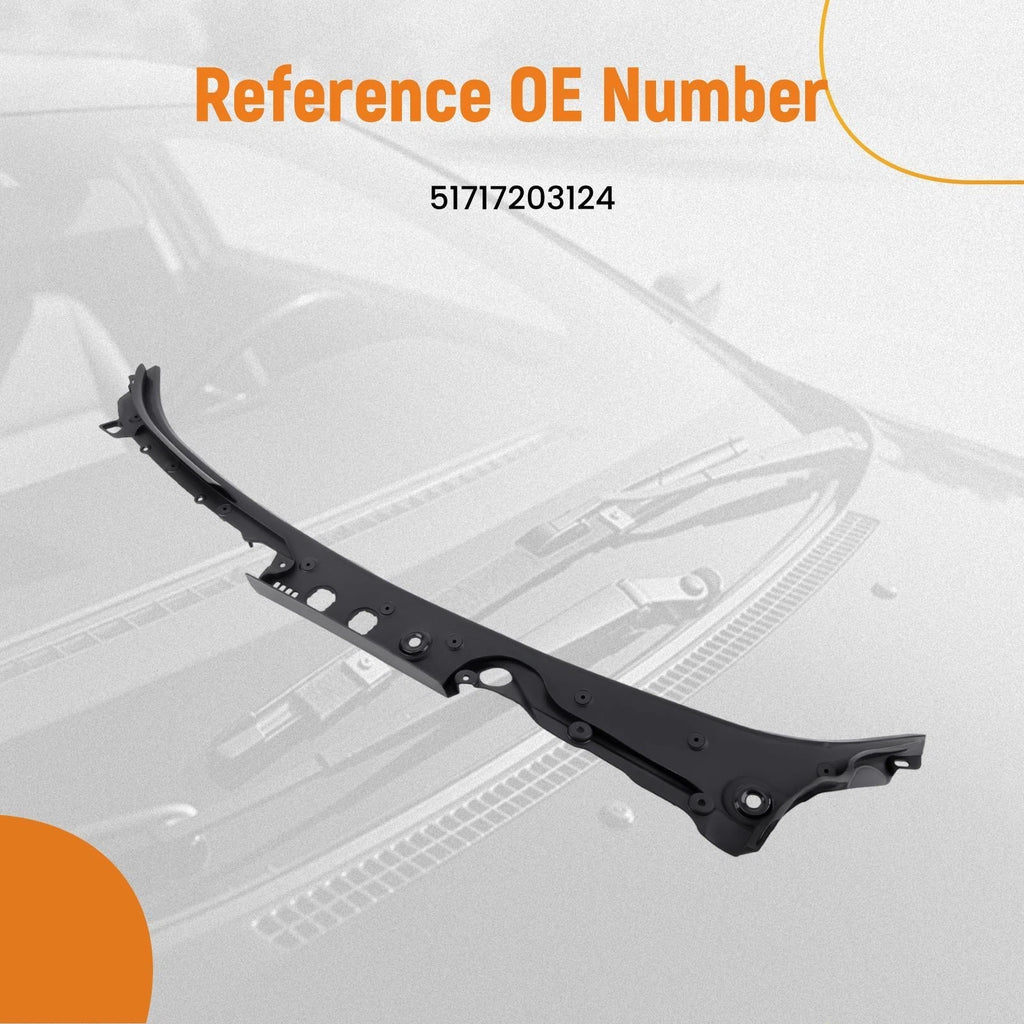 Windshield Cowl Panel Cover for BMW 5 Series 528i 535d 550i (2011–2016) 51717203124