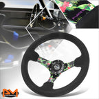 NRG RST-036TROP-S 350mm Suede Leather Racing Steering Wheel for Universal (2010–2023)