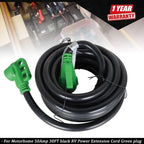 30FT 50Amp RV Power Extension Cord with LED Light for Motorhome