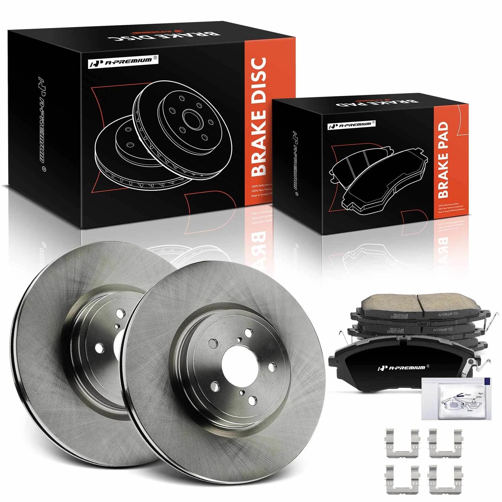 Front Disc Brake Rotors & Ceramic Pads for Subaru Outback (2010–2014)
