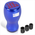 J2 Flat Top Teardrop Aluminum Shift Knob for Universal Vehicles (6-Speed)