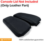 Center Console Lid Armrest Cover for Audi A8 (2004–2010) Black Synthetic Leather