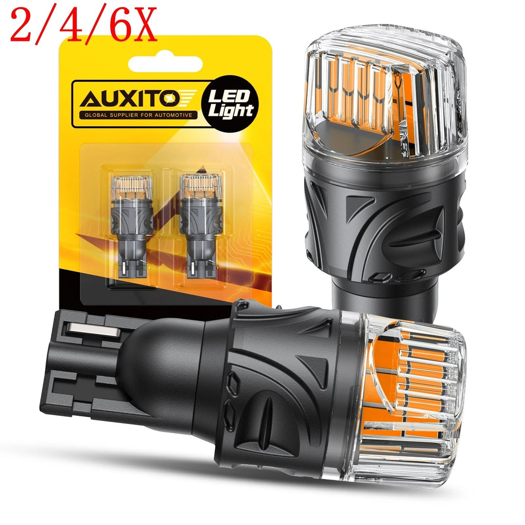 Set of 2 Amber LED Bulbs for Backup Reverse Light (912, 921, T15)