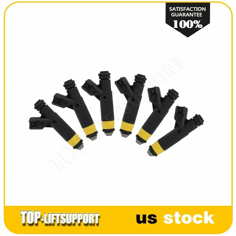 Set of 6 Fuel Injectors for Ford F-150, Mustang (2001–2003)