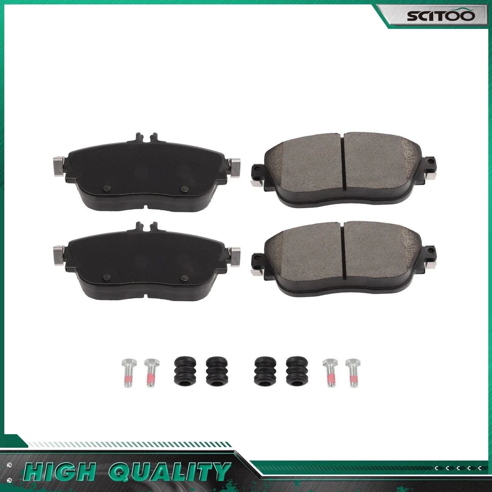 Front Ceramic Brake Pad Set for Mercedes-Benz CLA250 B250 B250E (2014–2019)