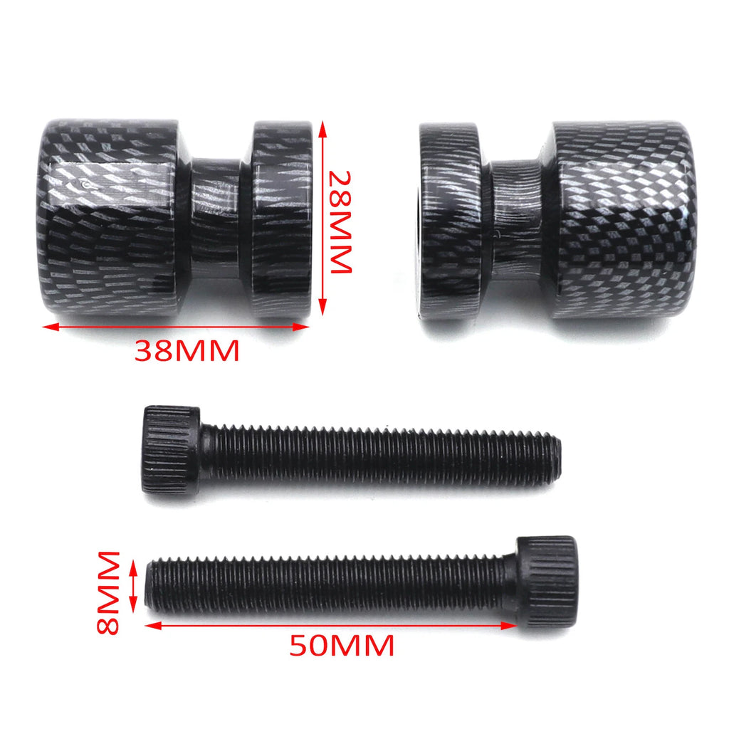 Carbon Swingarm Spool 8mm Thread for Honda CBR954RR (2002–2003) / Ducati 749R (2004–2006)