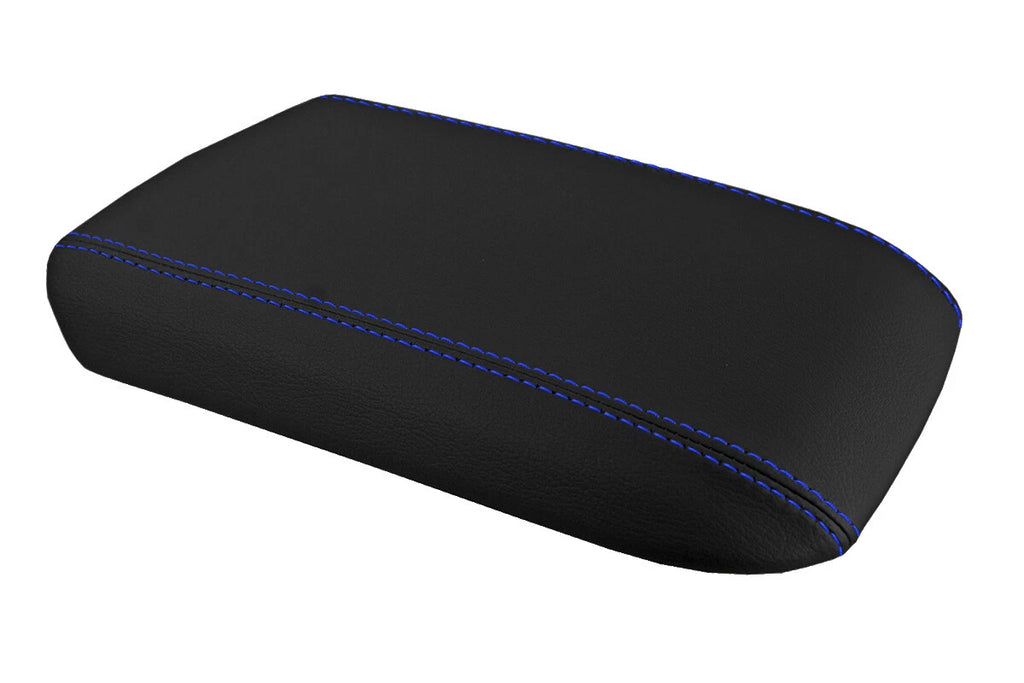 Console Lid Pull Over Cover for Ford Mustang (2005–2009) Blue Stitch