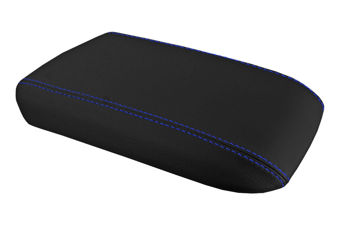 Console Lid Pull Over Cover for Ford Mustang (2005–2009) Blue Stitch