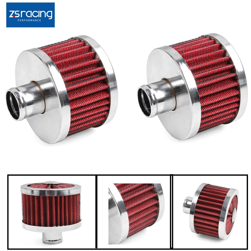 2X Push In Valve Cover Baffle Breather Vent Filter for