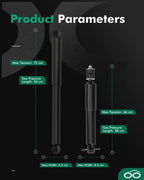 Set of 4 Front Rear Shocks Struts for Dodge Ram 1500 (2009–2016)