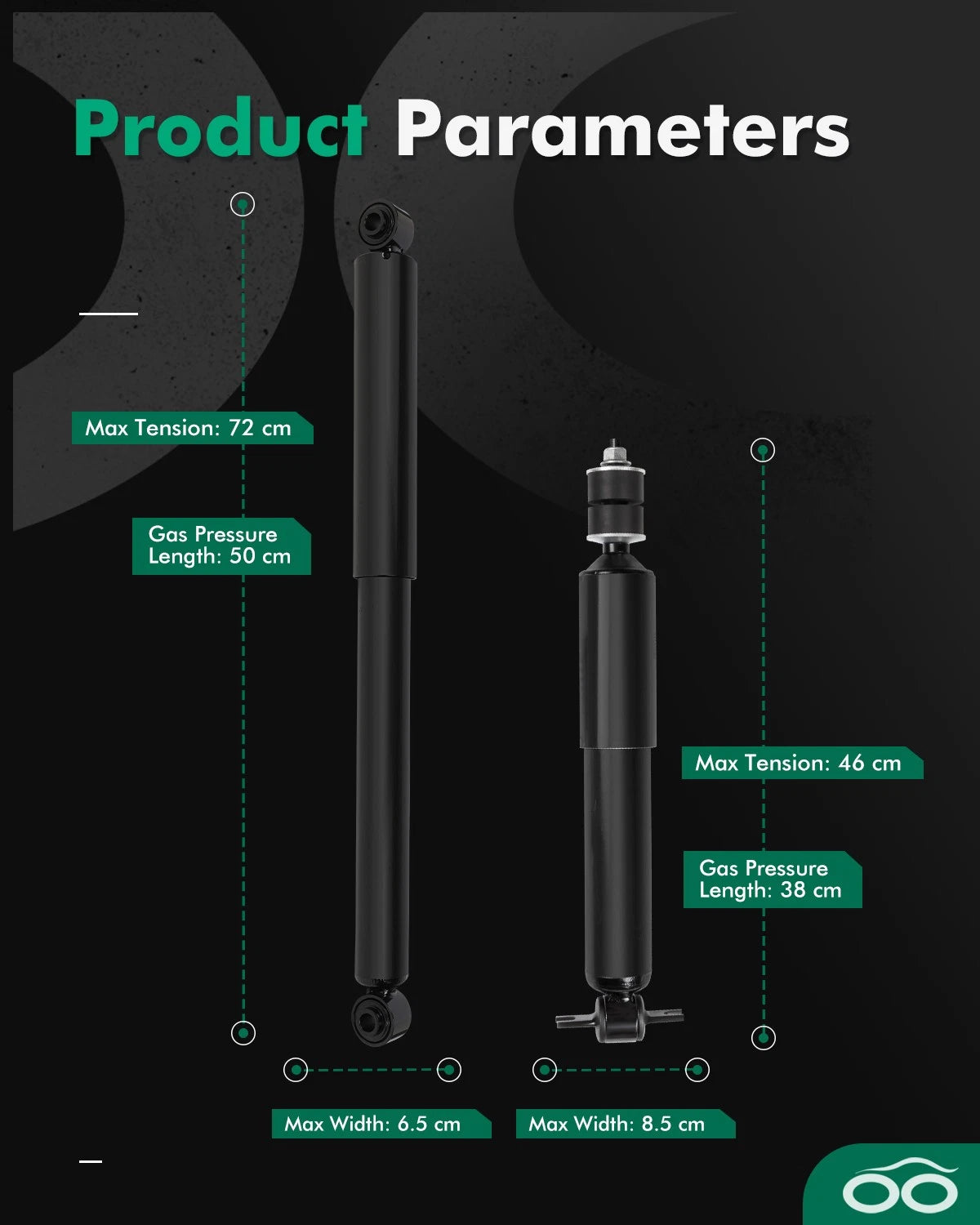 Set of 4 Front Rear Shocks Struts for Dodge Ram 1500 (2009–2016)