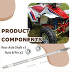 Rear Axle Shaft & Nuts for Honda Fourtrax 250 TRX250 (1985–1987) 42311-HA8-000