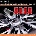 M12x1.5 Tire Wheel Locking Nut Set with Socket Key for Honda, Toyota (2010-2023)