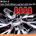 M12x1.5 Tire Wheel Locking Nut Set with Socket Key for Honda, Toyota (2010-2023)