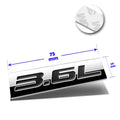 3.6L Polished Metal 3D Decal Emblem for Cadillac Saturn Buick Pontiac