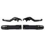 Black Extendable Brake Clutch Lever Grip Set for Yamaha YZF R1 (2009-2014)