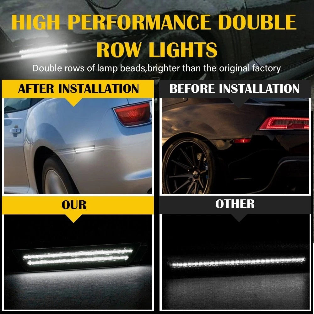 Smoked Rear Marker Side Lights Housing for Chevy Camaro (2010–2015)