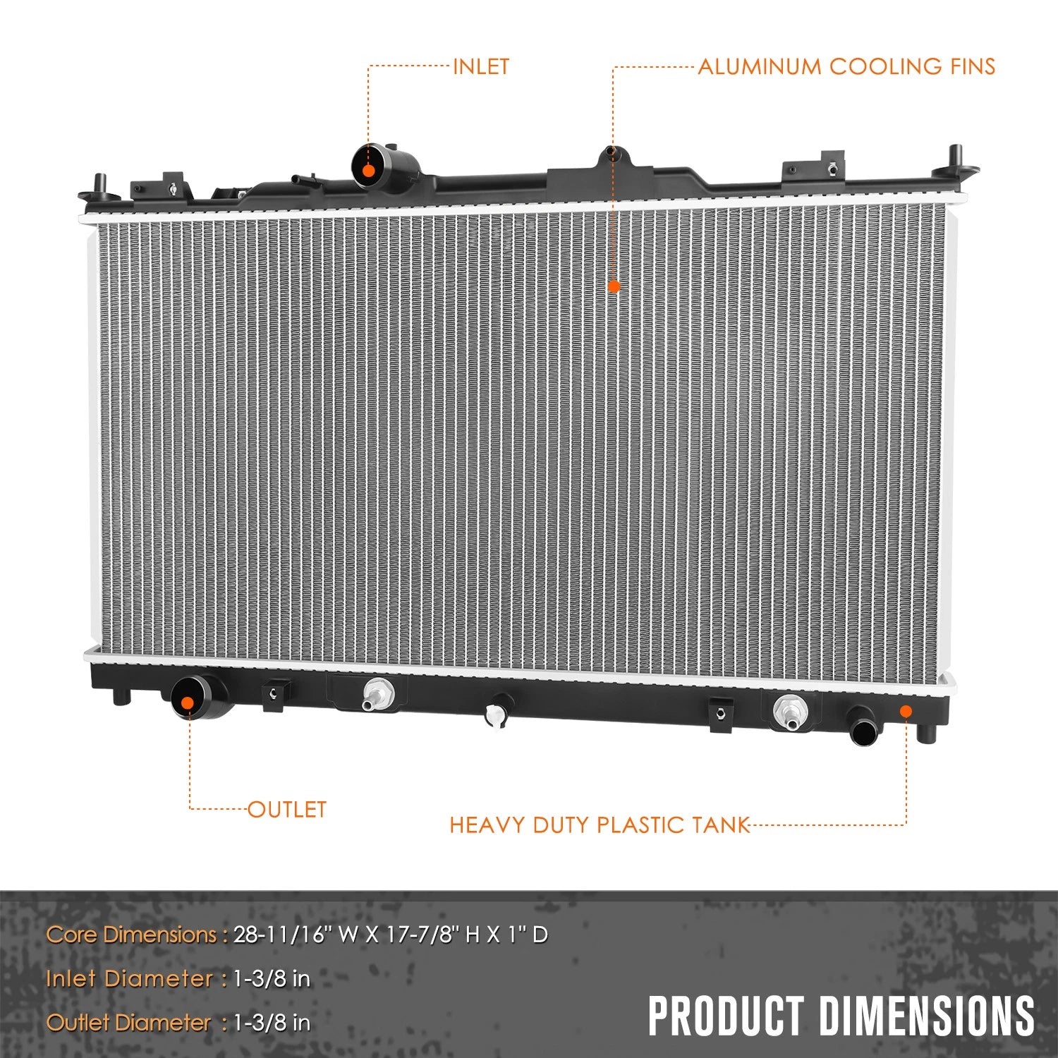 Aluminum Core Cooling Radiator for Mazda 6 3.7L (2011–2013) DPI-13390