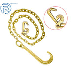 Set of 2 Large G70 V-Chain J Hooks for Truck Rollback Wrecker Flatbed