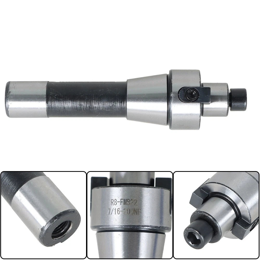 Set of 4 R8 Shank Mill Arbors for CNC End Milling