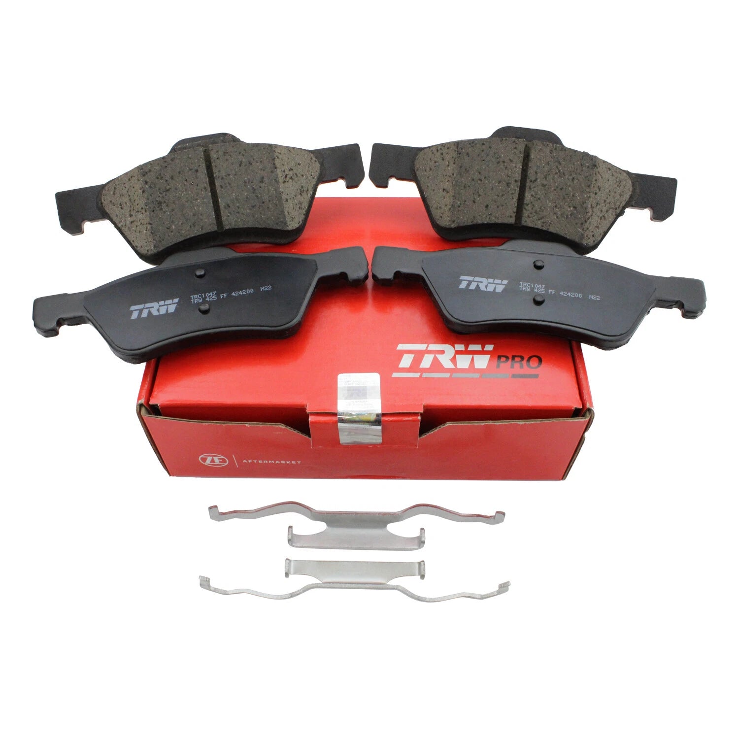 Set of 4 TRW Pro Front Ceramic Disc Brake Pads for Ford Escape (2001–2012)