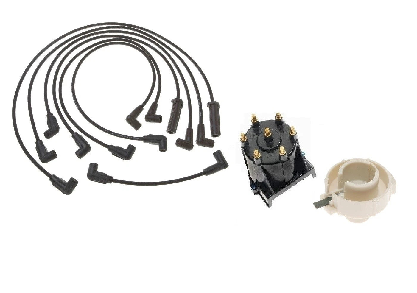 Pro Ign Wire Set & Distributor Cap Rotor Kit for Chevy S10 GMC Sonoma (V6)