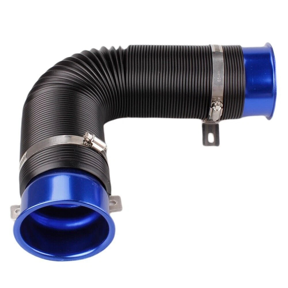 3" Flexible Cold Air Intake Hose Filter Pipe Kit for Universal Fit