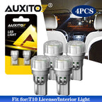Set of 4 T10 Wedge 3020 SMD LED Dome Door Map Light Bulbs 168 192 194