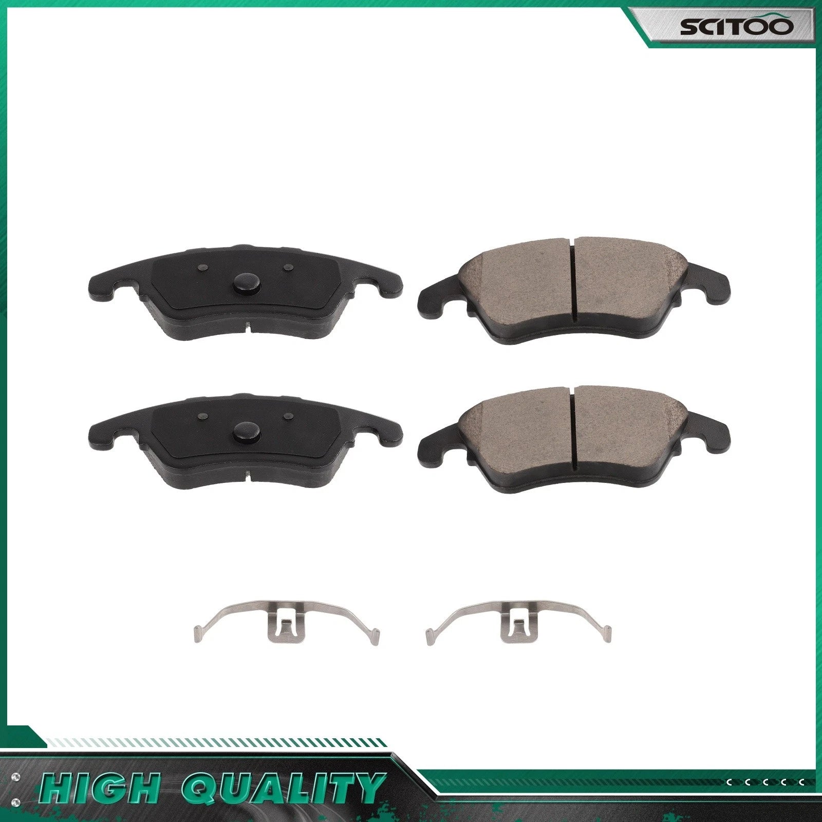 Front Ceramic Brake Pad Set for Mercedes-Benz CLS400 SLC300 (2017–2020)
