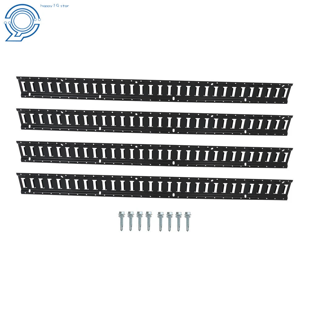 Set of 4 E-Track Tie-Down Rails for Trucks 