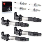 Set of 4 Ignition Coils & Iridium Spark Plugs for Suzuki GSX-R750 (2008–2023)
