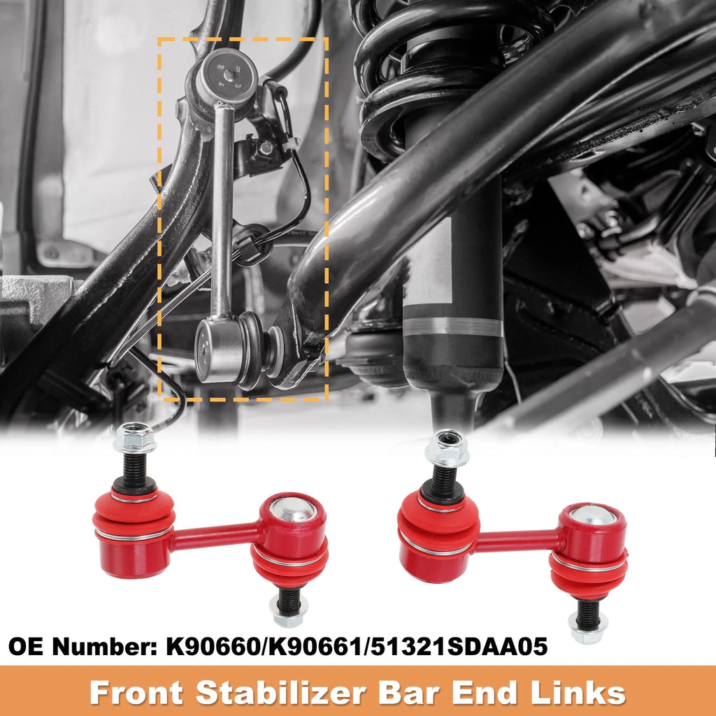 2X Front Sway Bar Links No.K90660/K90661 for Acura TL Honda Accord 