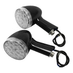 Rear Turn Signal Lights for Harley Touring (2009-2024) & Softail (2000-2025) Black