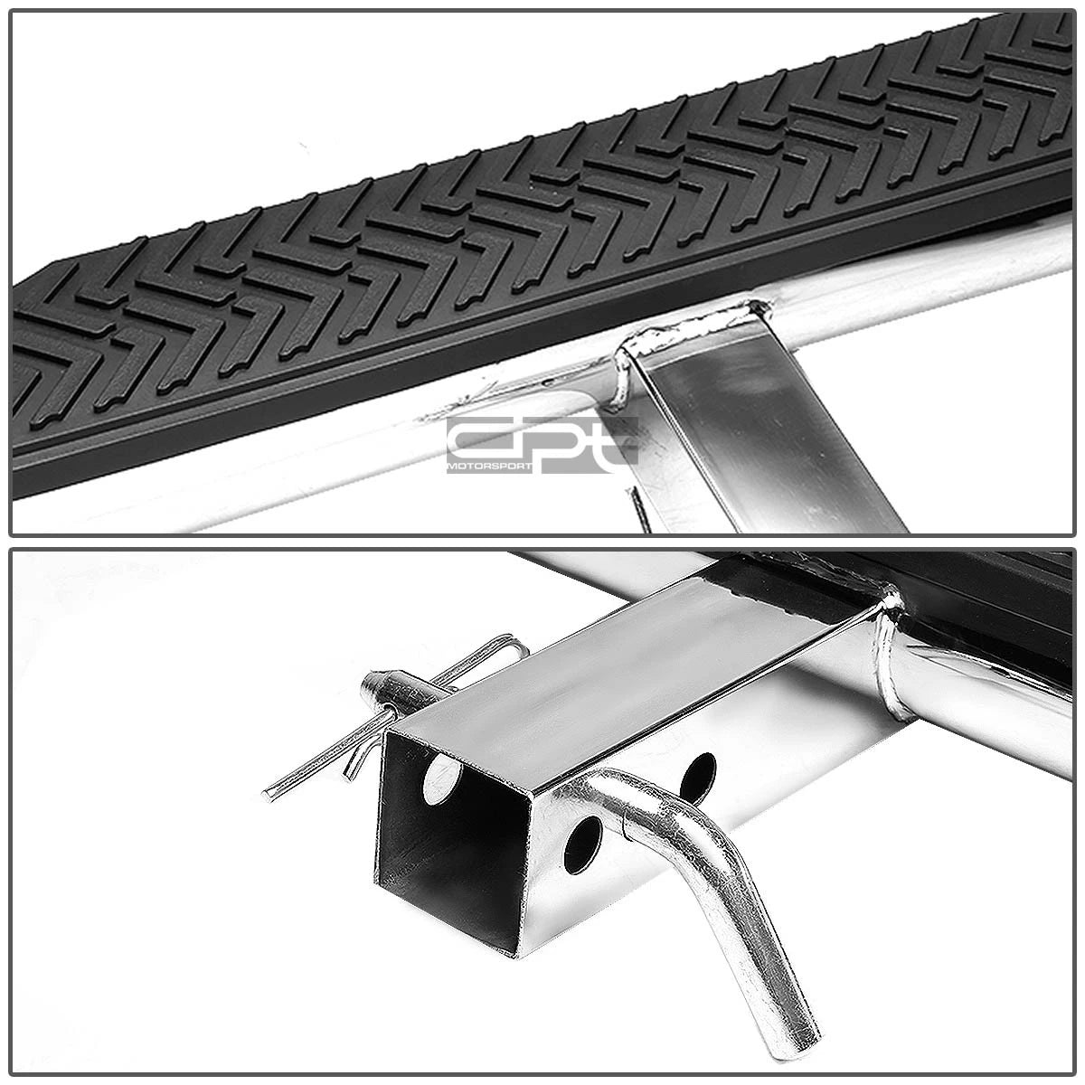Oval 35"x 4" Chrome Steel Trailer Towing Hitch Step Bar for Receiver