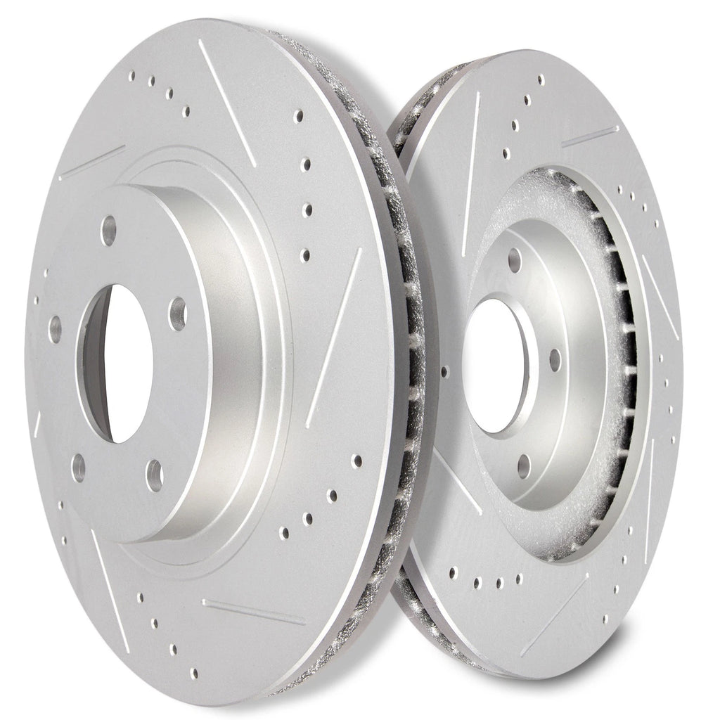 Set of 4 Drilled Slotted Brake Rotors for Nissan 350Z INFINITI G35