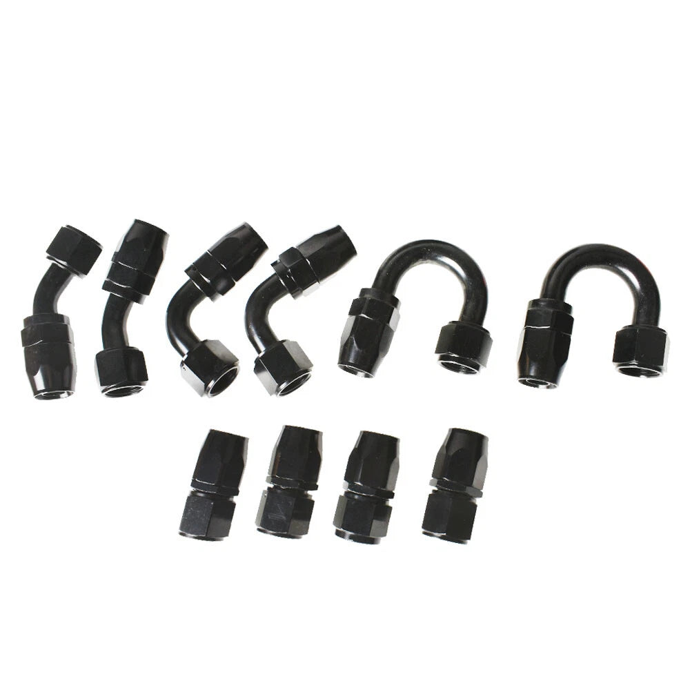Braided Fuel Hose Line with 10AN Swivel Fitting Kit for Universal Vehicles