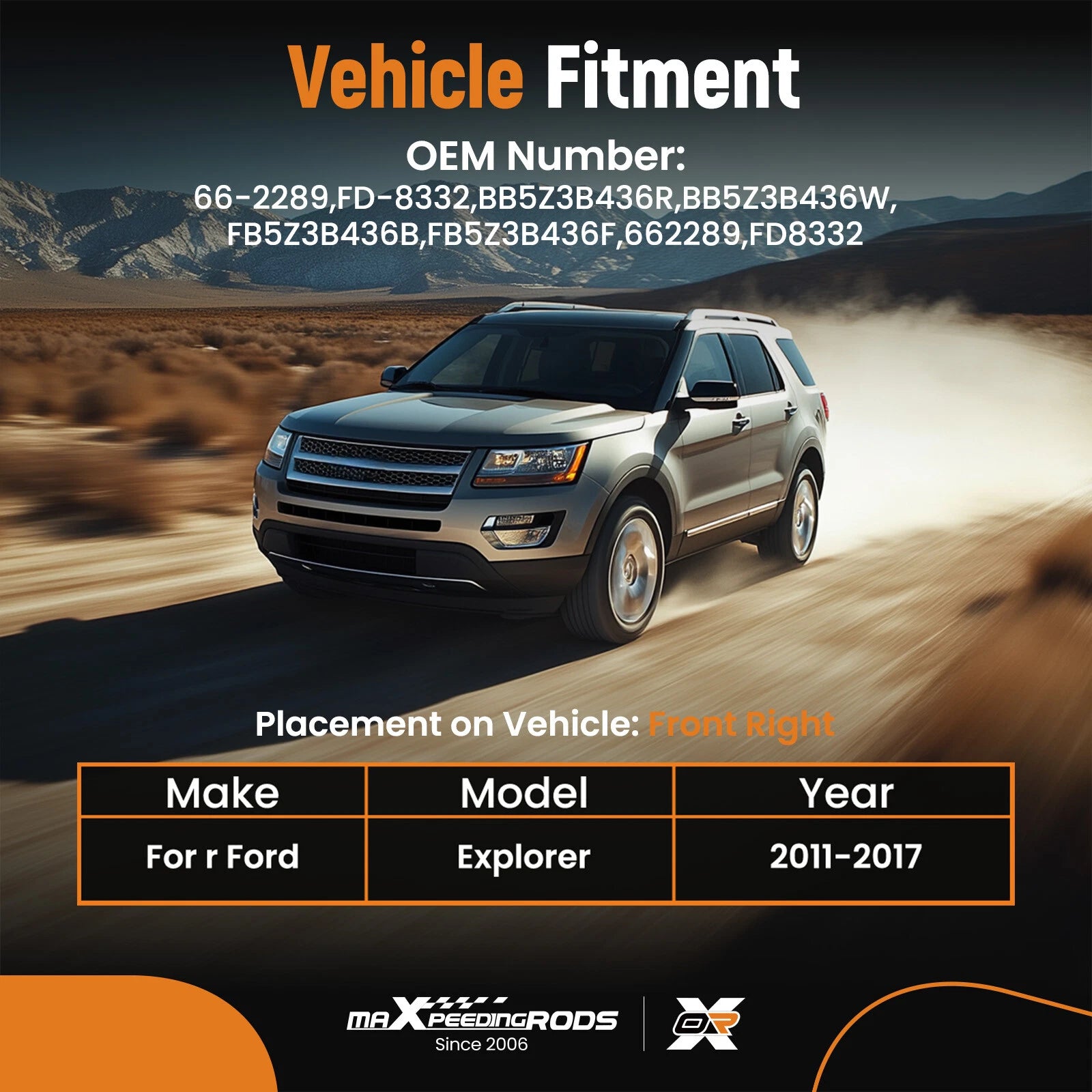 Front Right CV Axle Shaft for Ford Explorer (2014-2019)